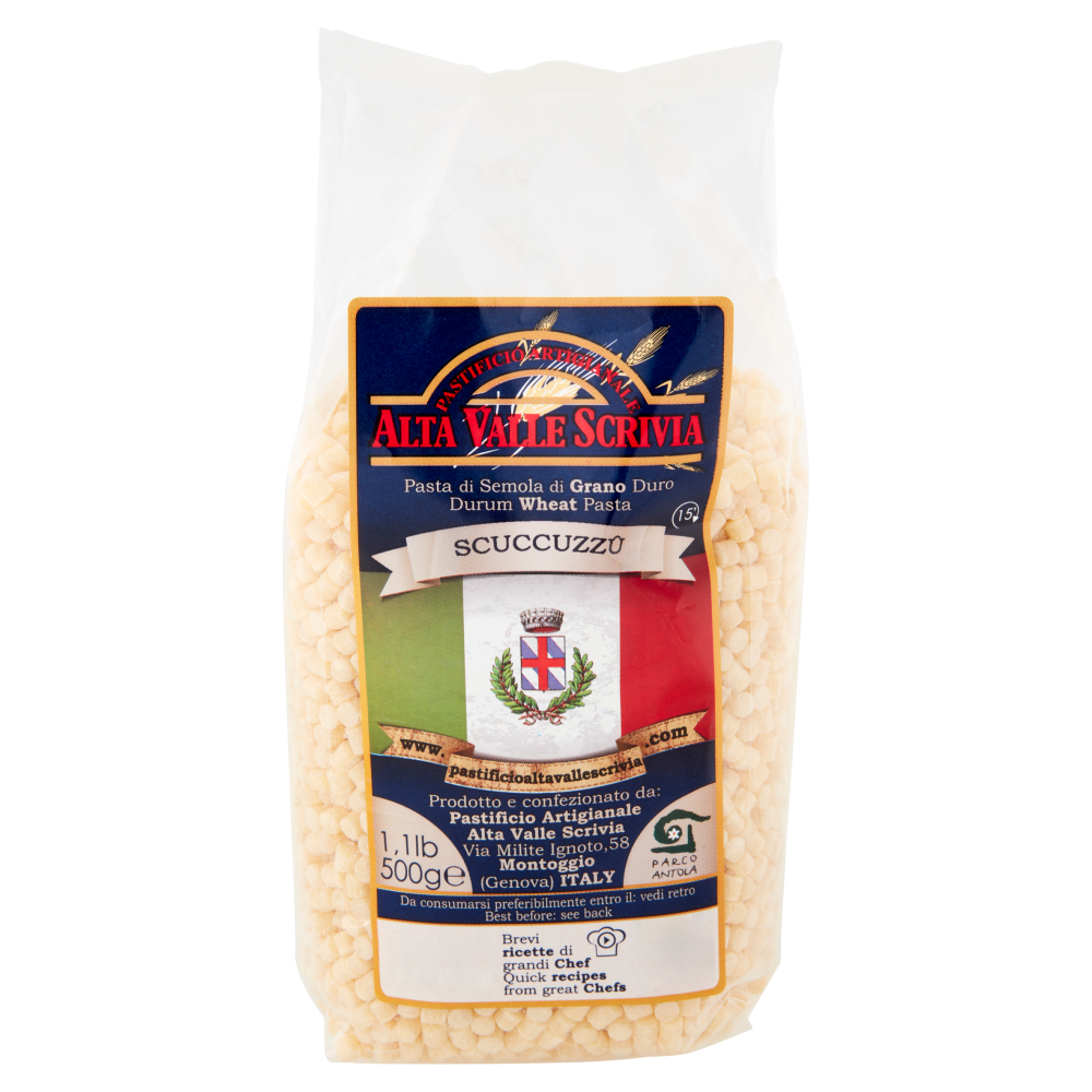 Pastificio Artigianale Alta Valle Scrivia Pasta di Semola di Grano Duro Scuccuzz&ucirc; 500 g