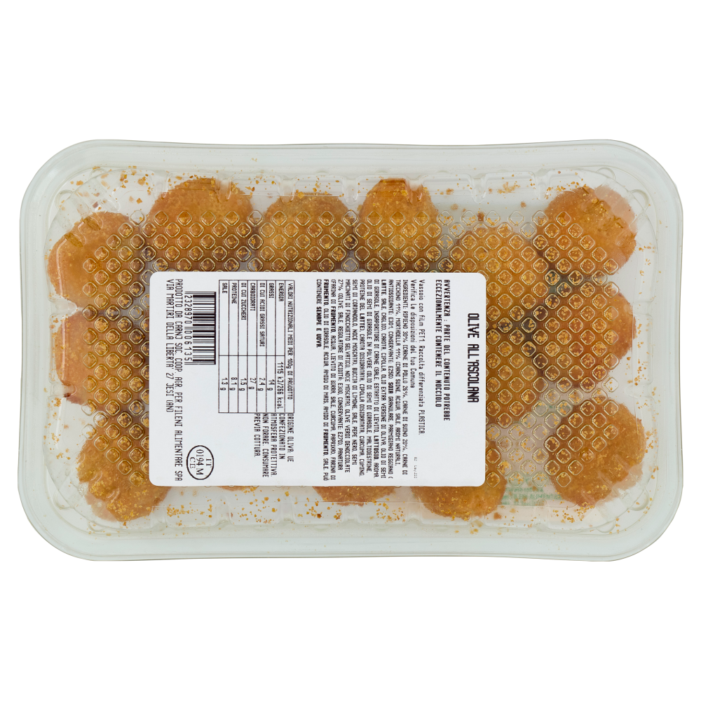 Fileni Olive all'Ascolana con Suino, Pollo e Tacchino 