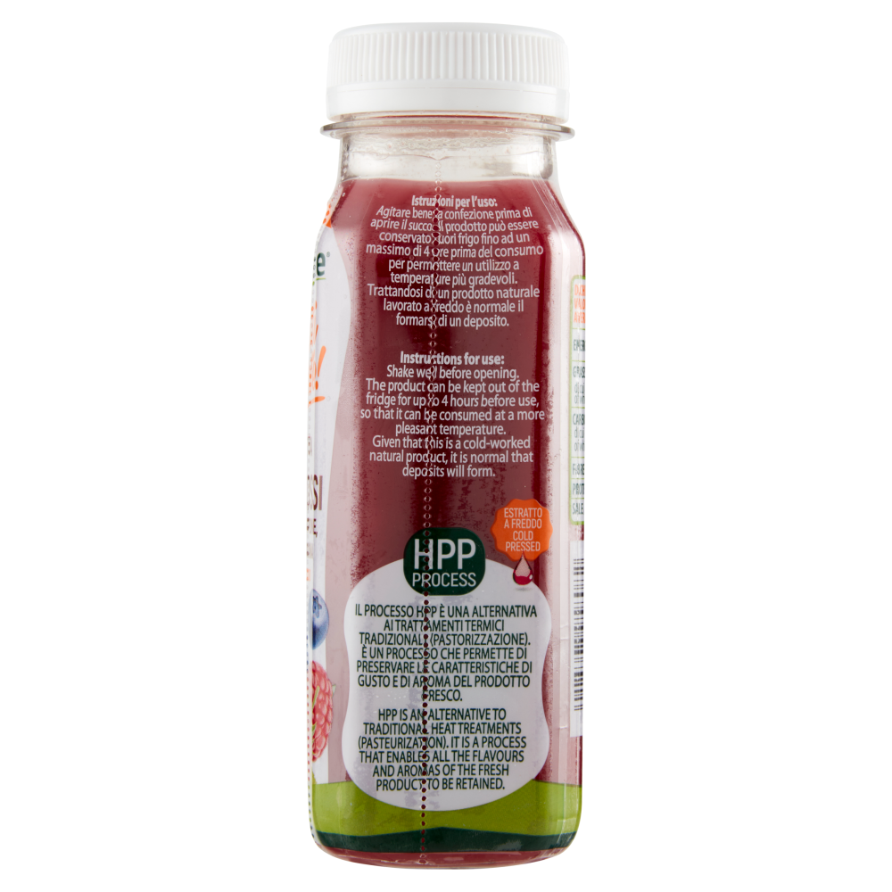 Almaverde bio Estratti ad arte! Frutti Rossi con Mela, Lampone, Mirtillo, Banana 200 ml