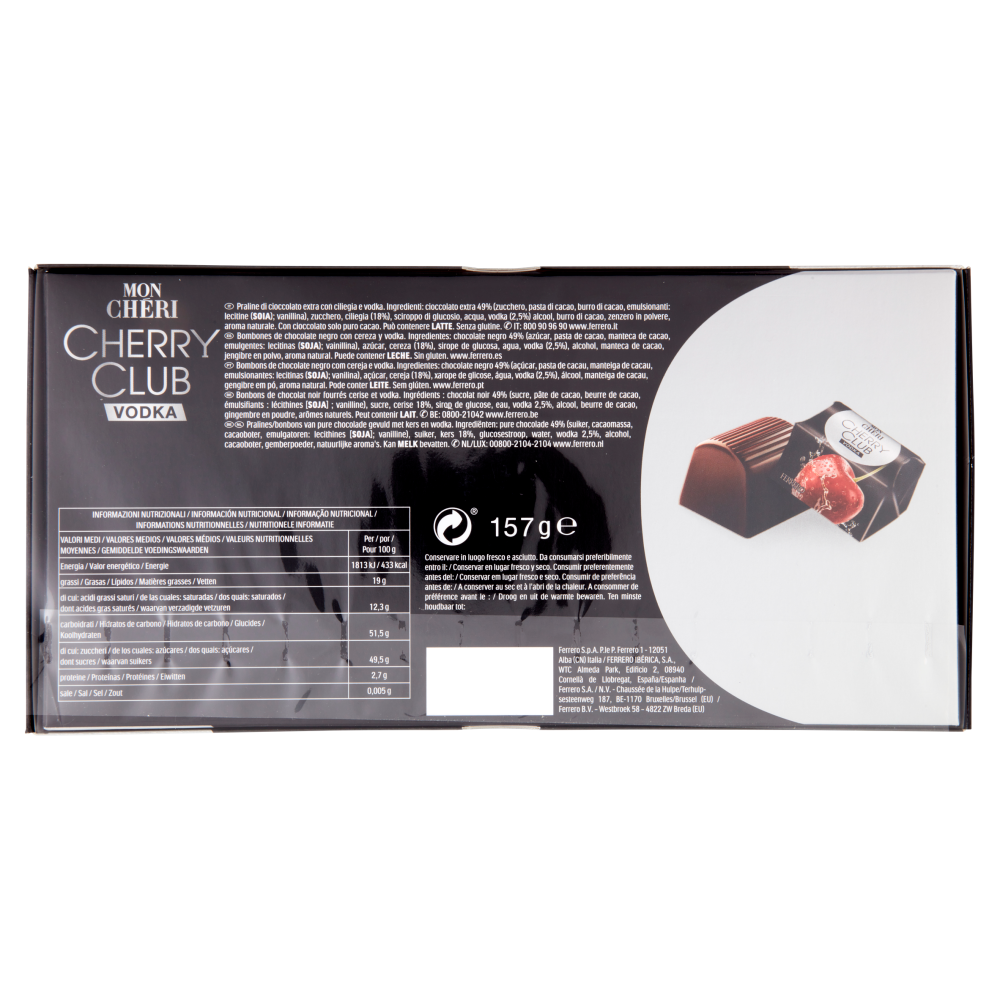 Mon Ch&eacute;ri Cherry Club 15 pezzi 157 g