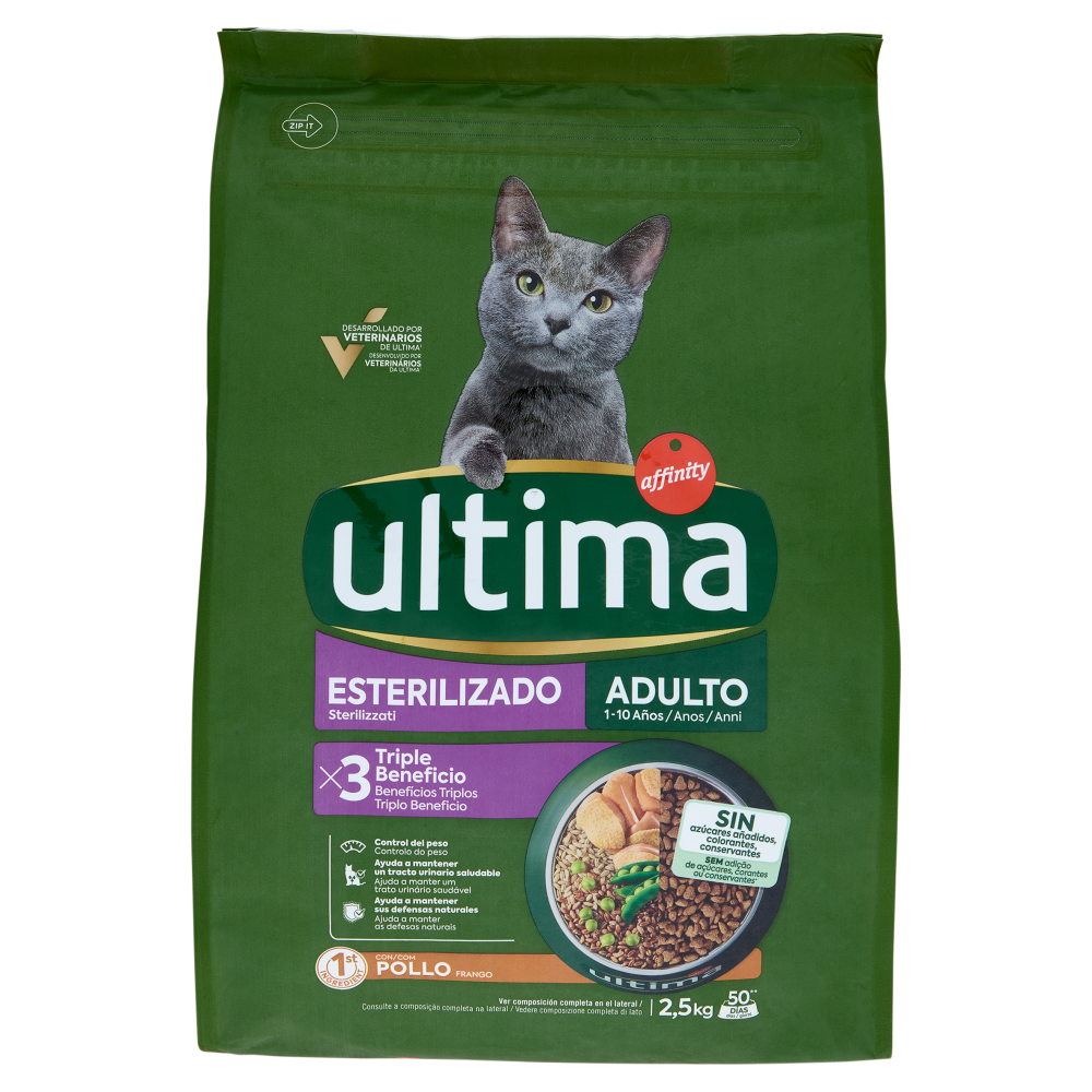 ultima Cat Sterilizzati con Pollo 2,5 kg
