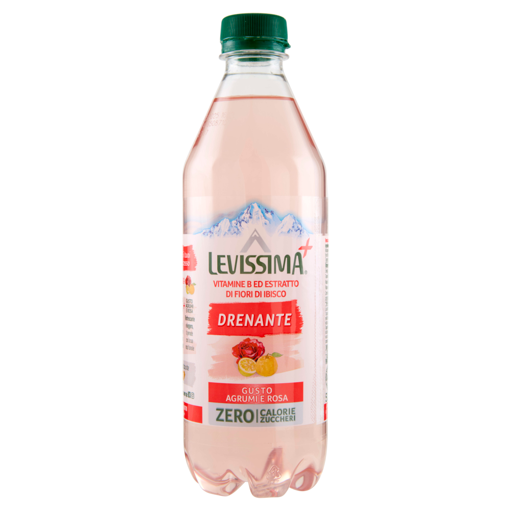 LEVISSIMA⁺ Drenante, Acqua al gusto di Agrumi e Rosa 50 cl