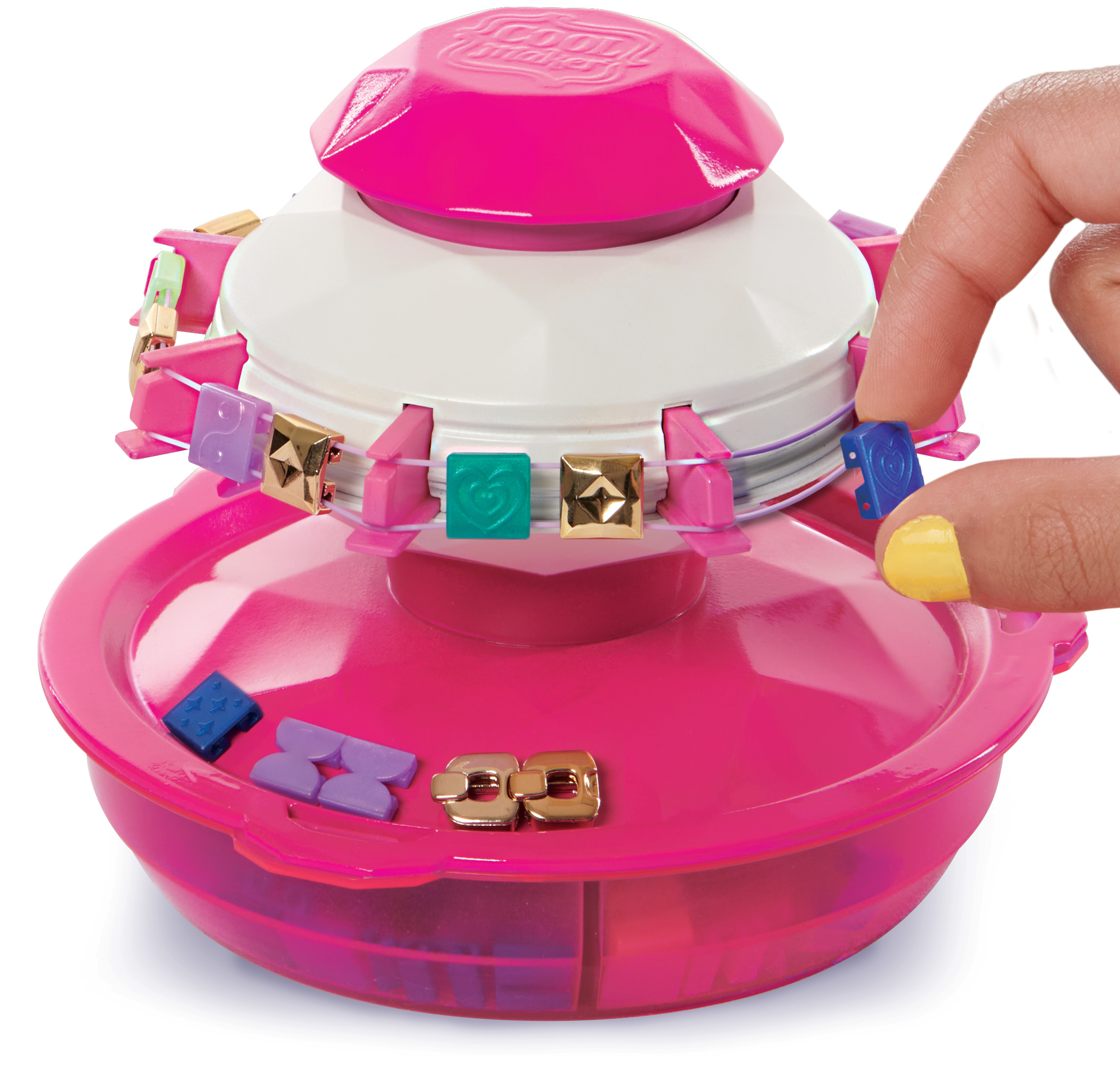 Cool Maker , Macchina Crea Braccialetti, con 170 Perline alla Moda e 20 Elastici, Crea fino a 10 Braccialetti. Giochi per Bambine e Bambini, 7+ anni