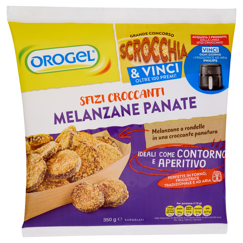 Orogel Sfizi Croccanti Melanzane Panate Surgelati 350 g