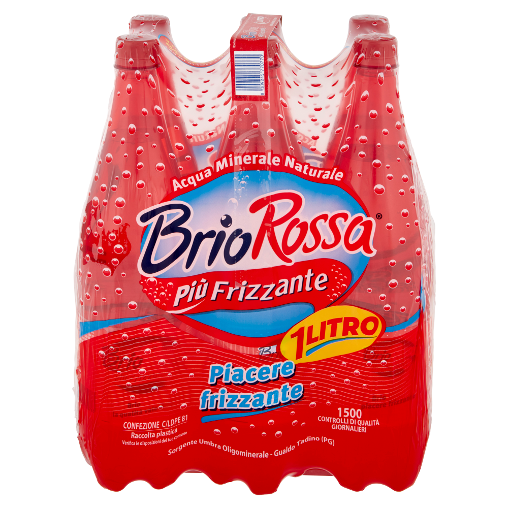 Brio Rossa Più Frizzante Gualdo Tadino 6 x 1 litro