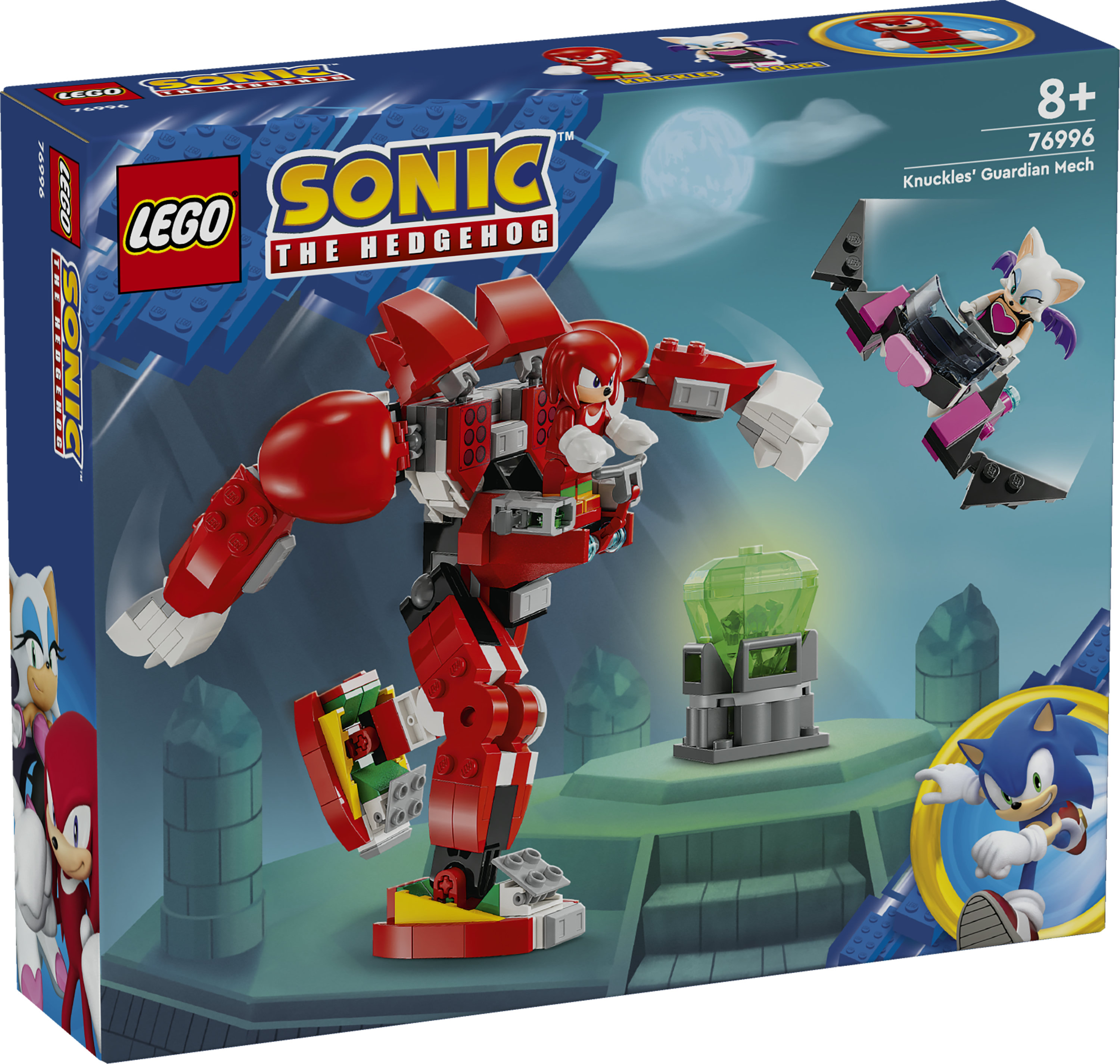 LEGO Sonic the Hedgehog 76996 Il Mech Guardiano di Knuckles, Giochi per Bambini da 8 Anni in su con Personaggi del Videogioco