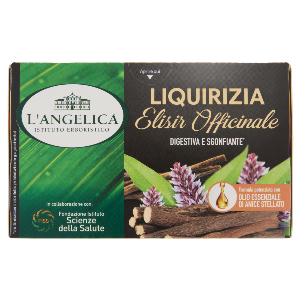L'Angelica Liquirizia Elisir Officinale 18 Filtri 27 g