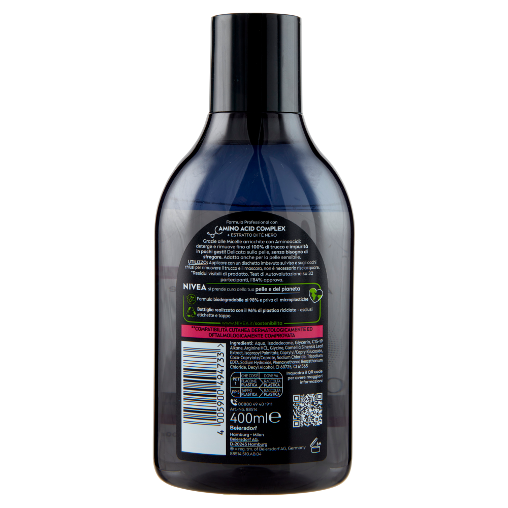Nivea Acqua Micellare Bifase Professional anche per Pelli Sensibili 400 ml