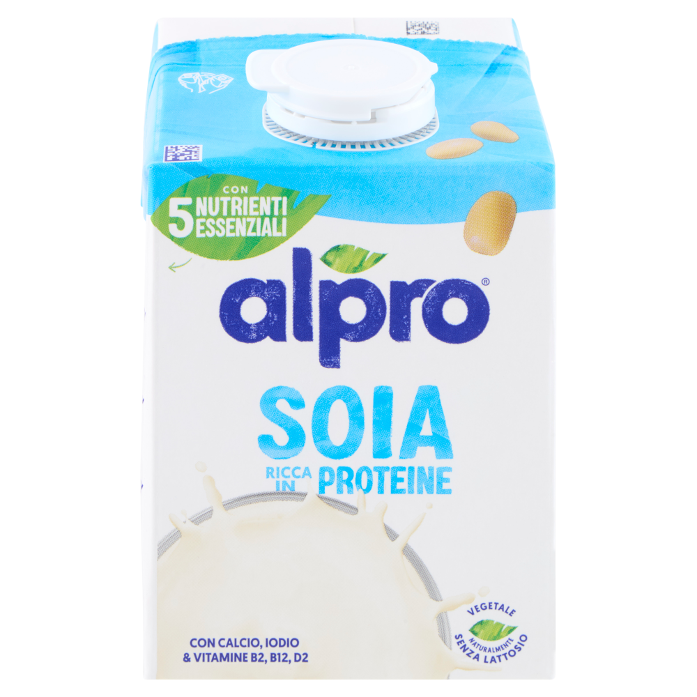 ALPRO Classico Soia, Bevanda 100% Vegetale, Basso Contenuto di grassi, Senza Lattosio, 500ml