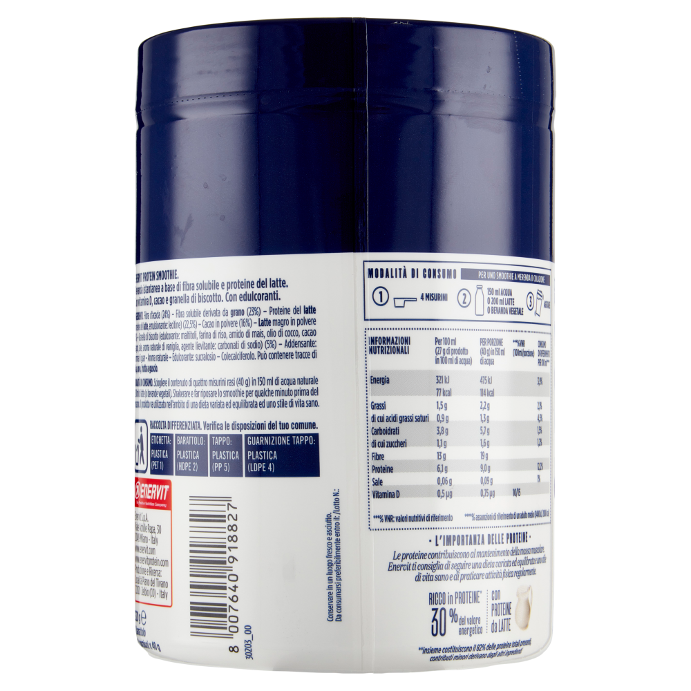 Enervit Protein Protein Smoothie Choco Cookie 320 g