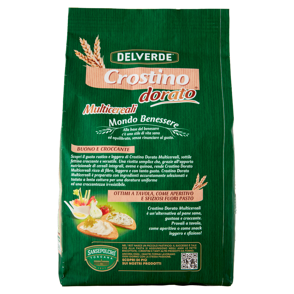 Delverde Crostino dorato Multicereali 275 g