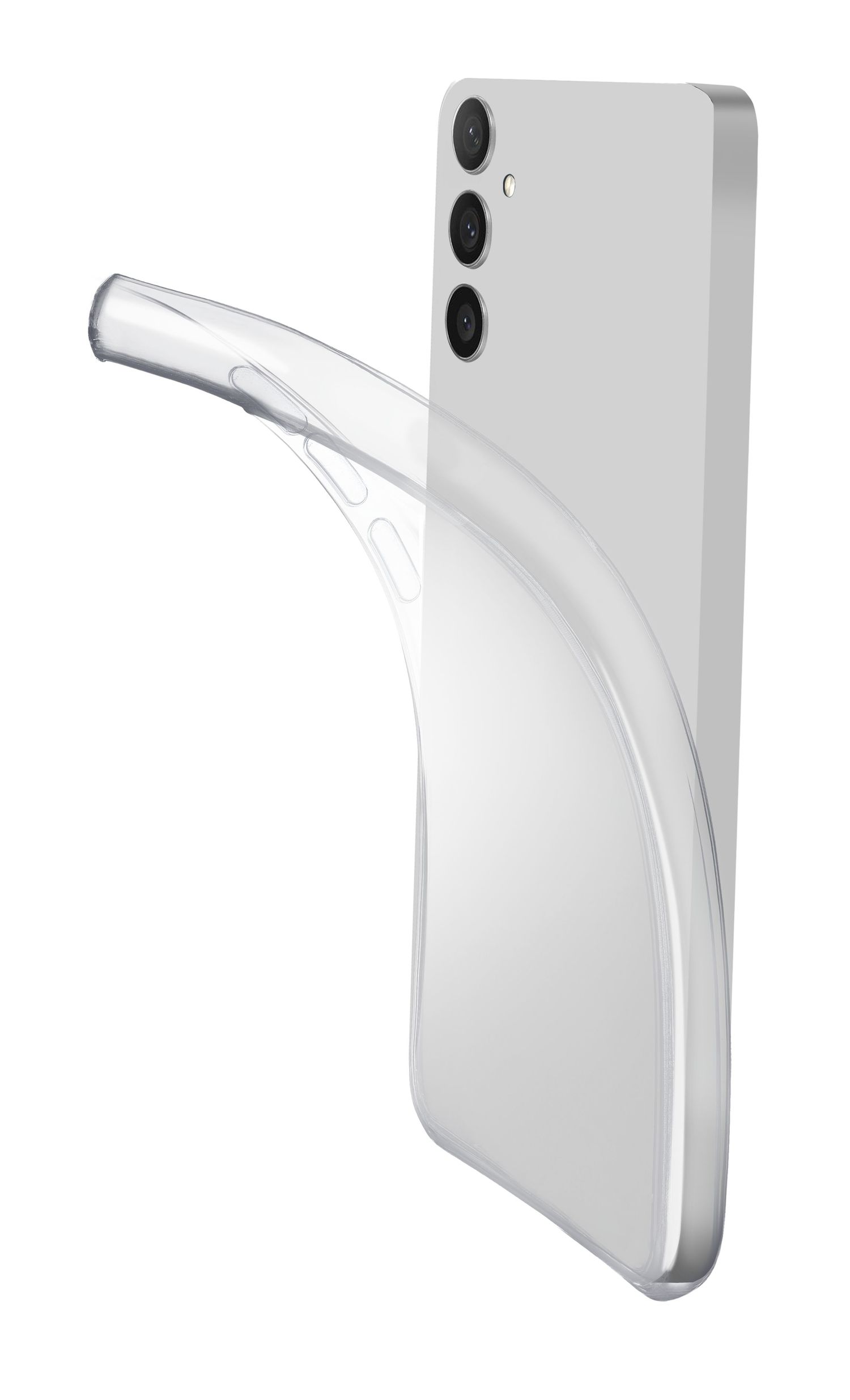 Cellularline Fine - Galaxy A36/A56 Cover in gomma morbida ultra sottile e trasparente