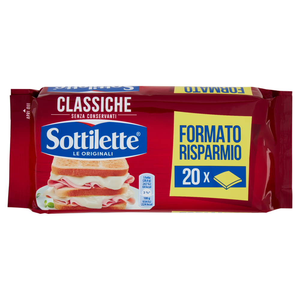 Sottilette Classiche formaggio fuso a fette - 571 g