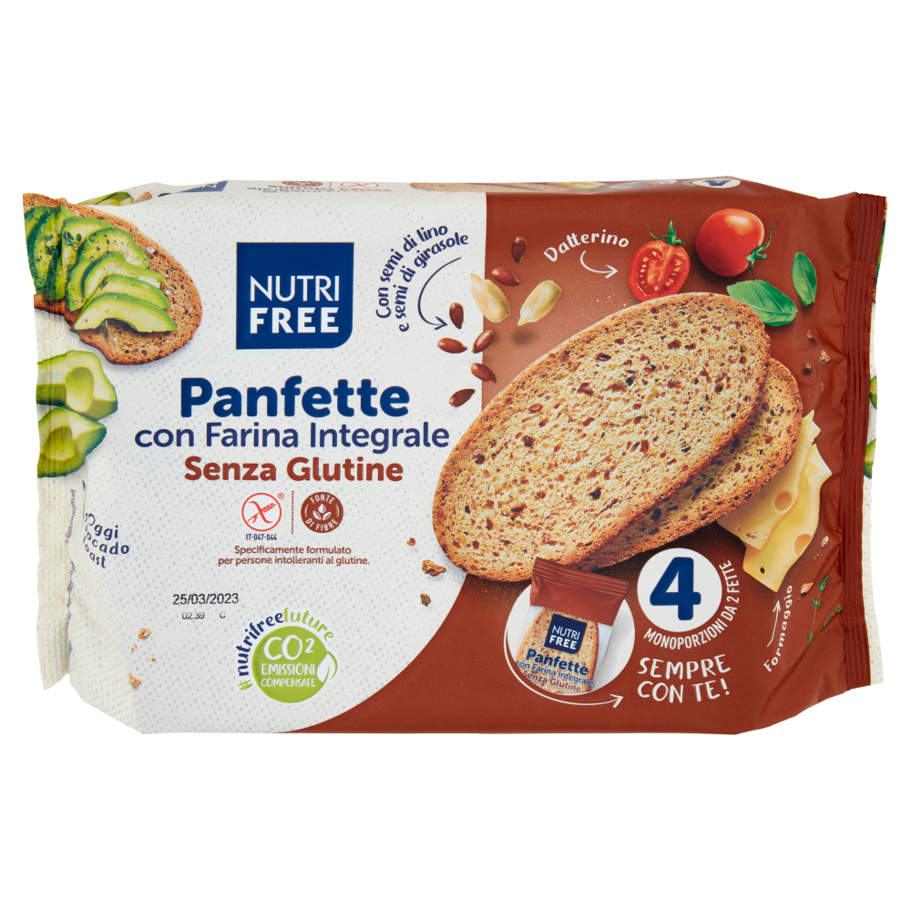Nutrifree Panfette con Farina Integrale Senza Glutine 340 g