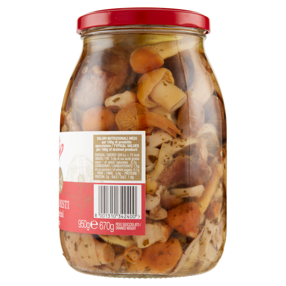 Polli Funghi Misti con Porcini Sottolio 950 g