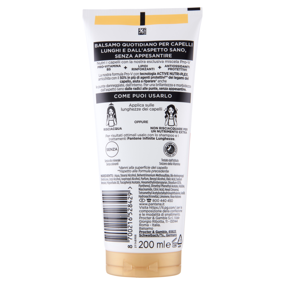 Pantene Pro-V Infinite Lunghezze Balsamo Active Nutri-Plex 200 ml