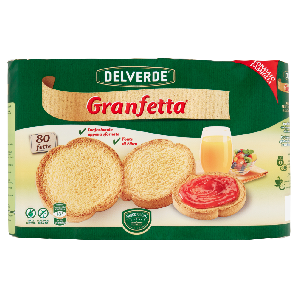 Delverde Granfetta 80 fette 600 g