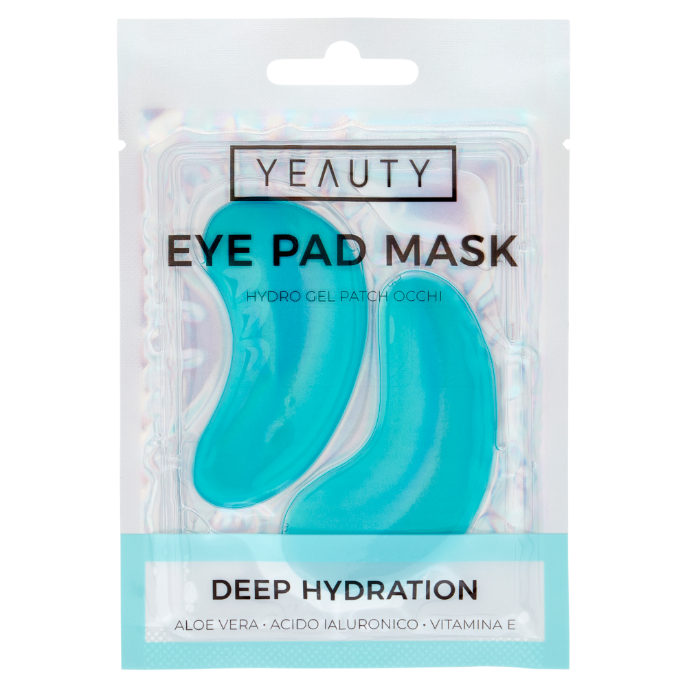 Yeauty Eye Pad Mask Hydro Gel Patch Occhi Deep Hydration 2 pz