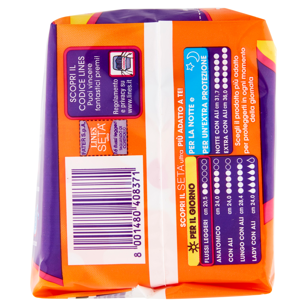 Lines Seta ultra flussi leggeri 16 pz