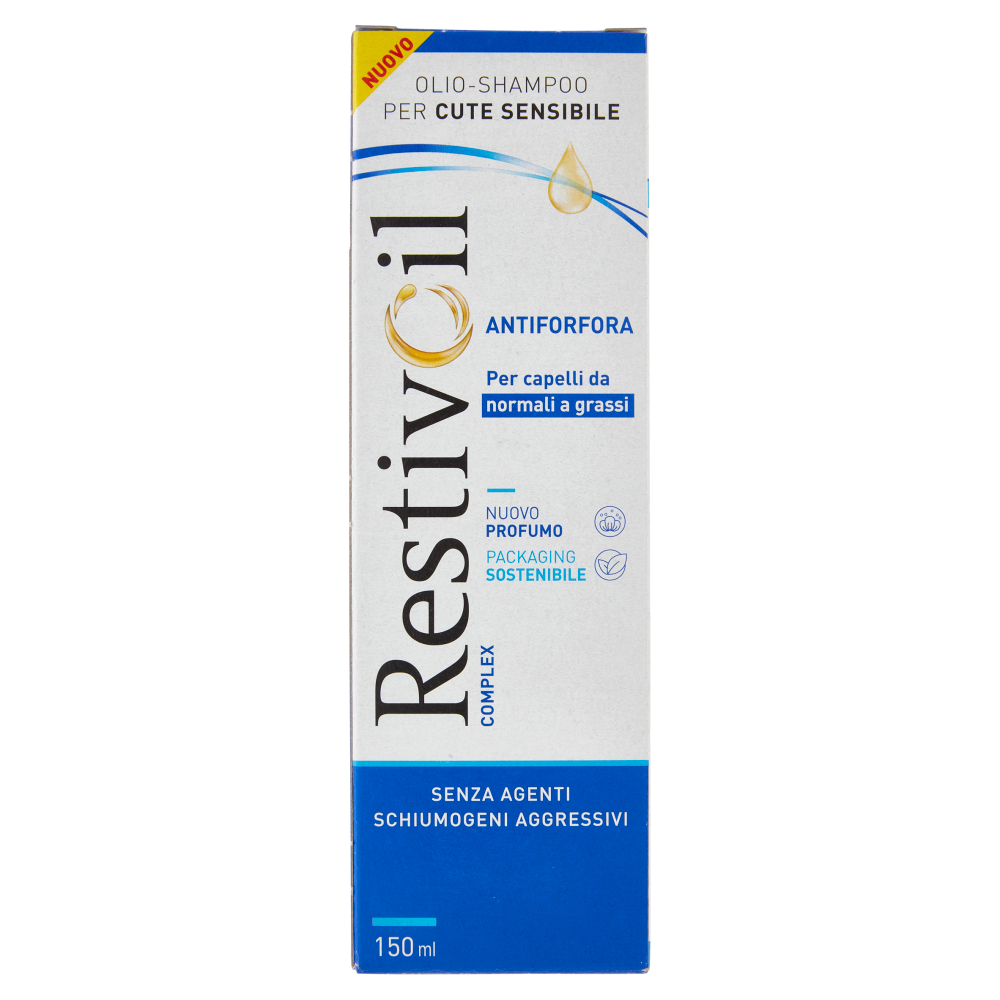 RestivOil Complex Olio-Shampoo per Cute Sensibile Antiforfora 150 ml