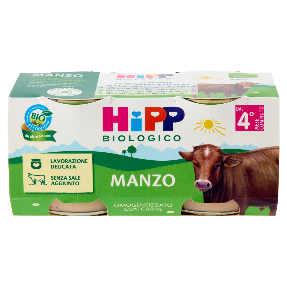 HiPP Biologico Manzo 2 x 80 g