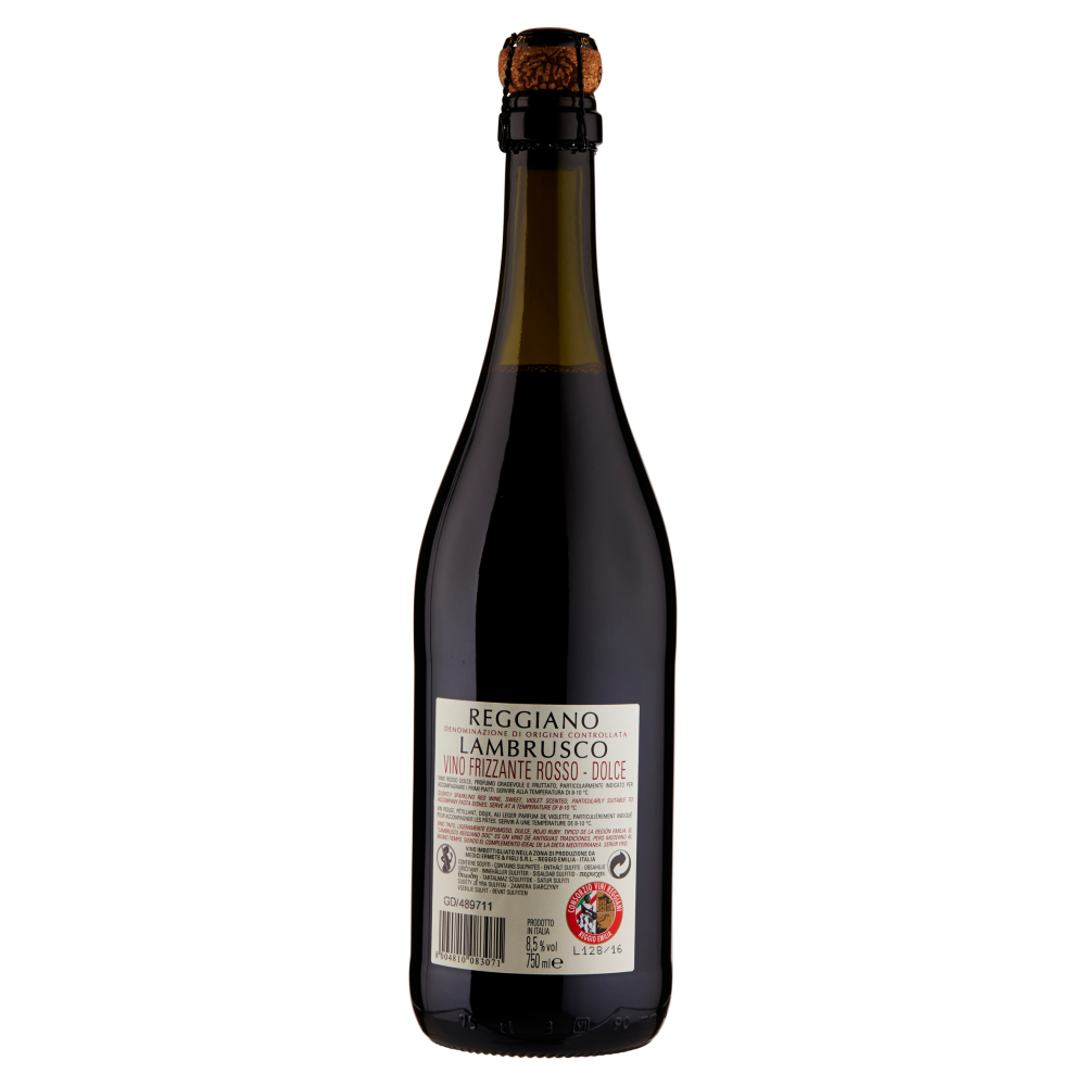 Medici Ermete Reggiano DOC Lambrusco Vino Frizzante Rosso Dolce 750 ml
