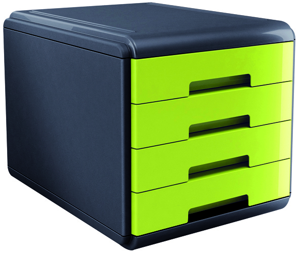 ARDA Cassettiera MyDesk 4 Cassetti Verde