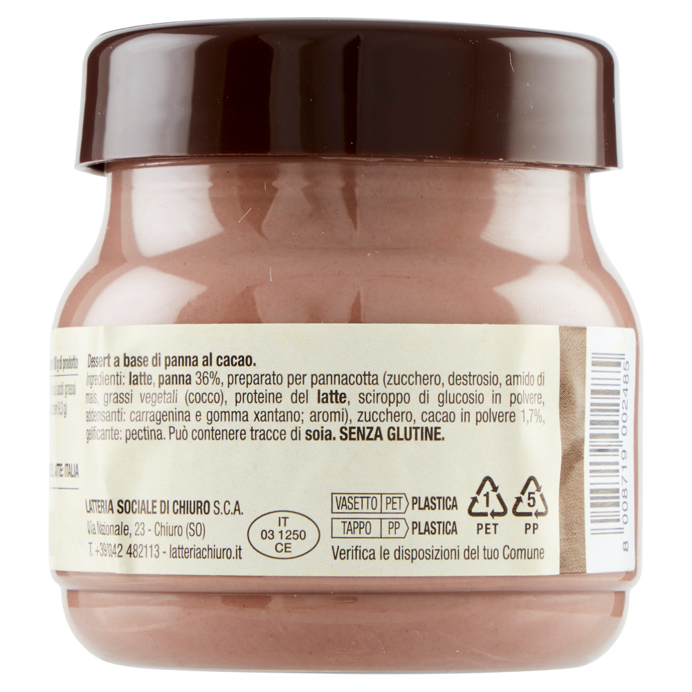 Latteria Sociale Cooperativa Chiuro Panna Ghiotta Cacao 120 g