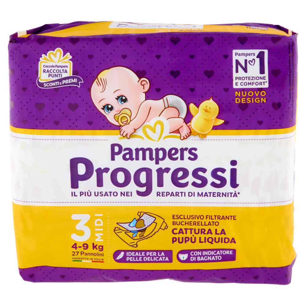Pampers Progressi Midi 27 pz