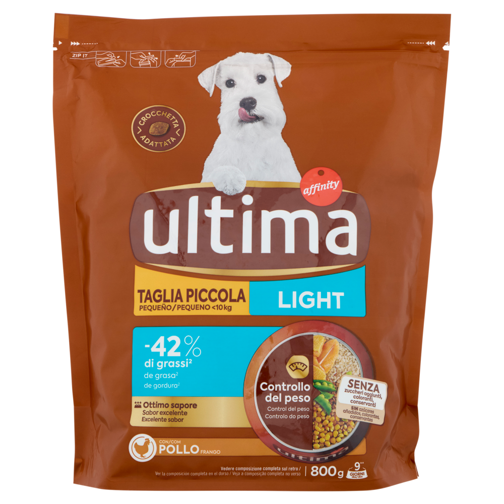 ultima Dog Taglia Piccola <10kg Light con Pollo 800 g