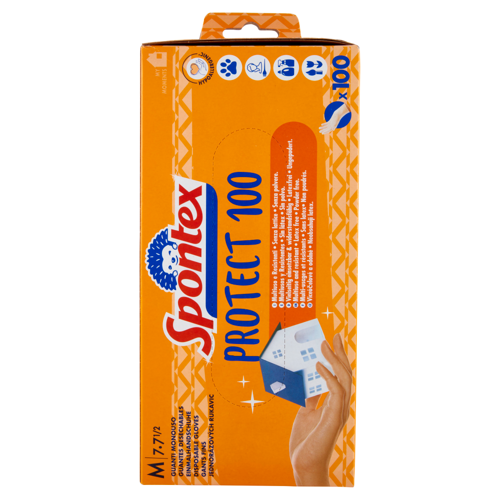 Spontex Guanti Usa&Getta Protect 100 tg M