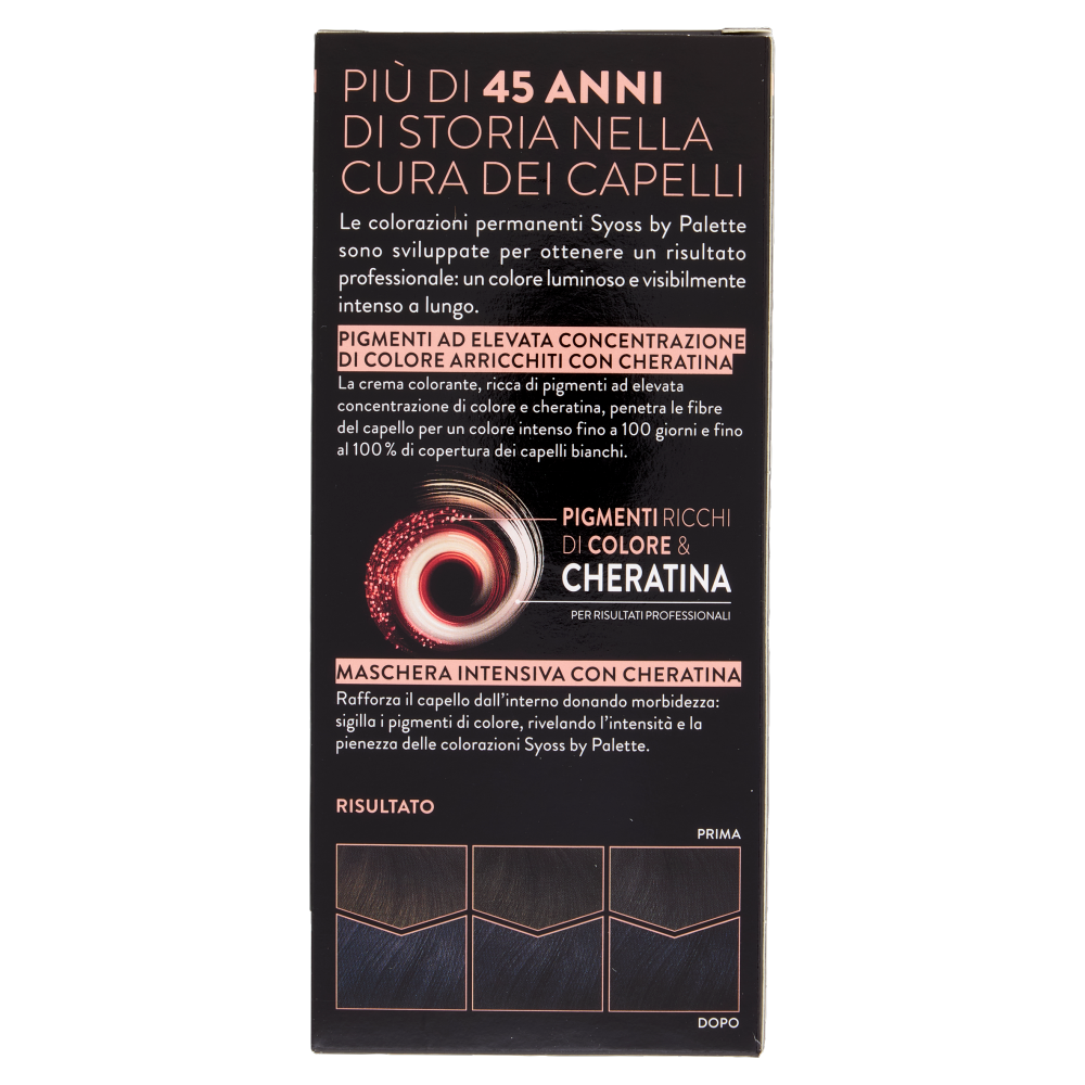 Syoss By Palette Colorazione Permanente 1_4 Nero Blu