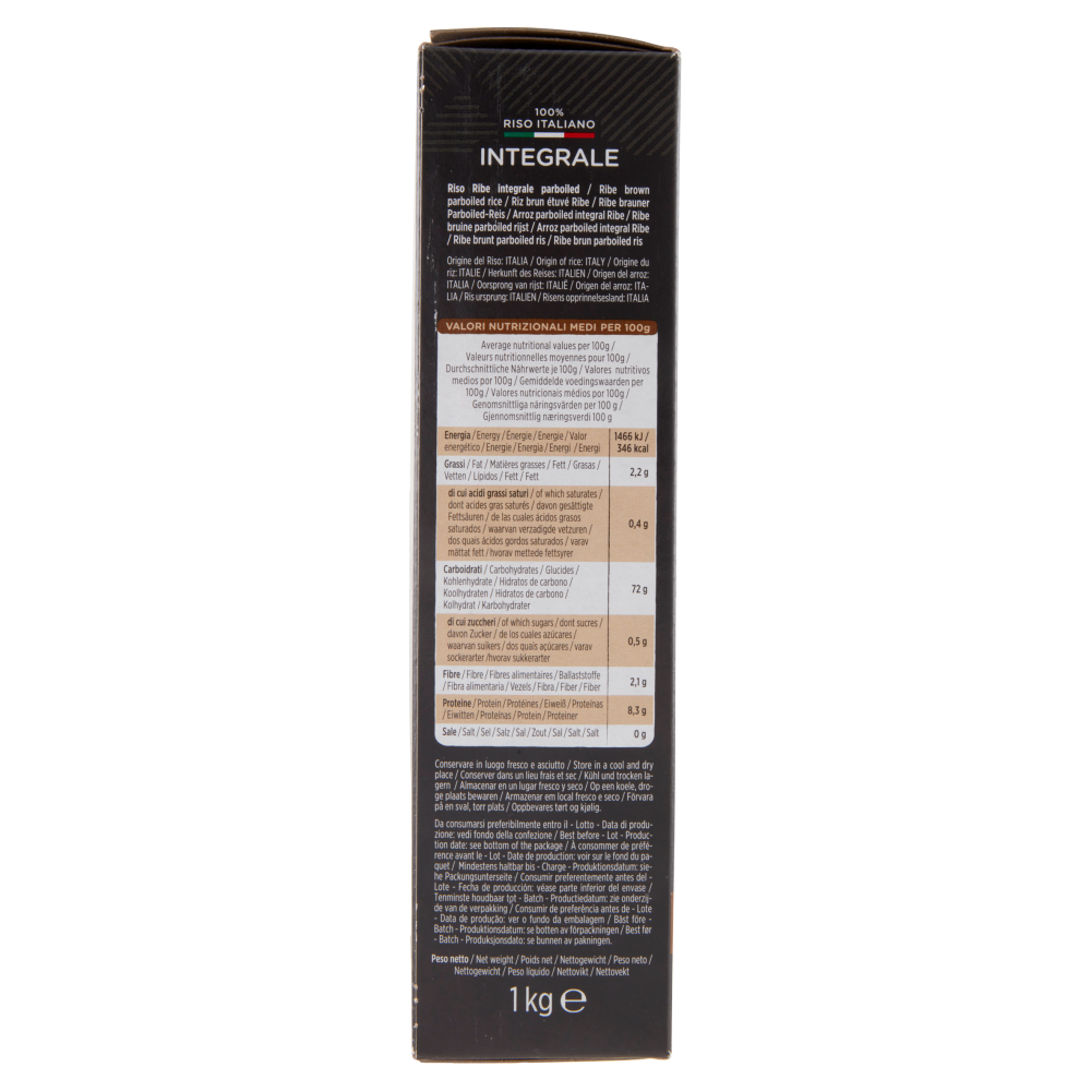 Le Stagioni d'Italia 100% Riso Italiano Integrale 1 Kg