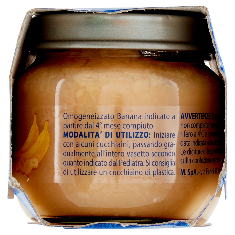 Mellin Banana 100% Naturale Omogeneizzato 2 x 100 g