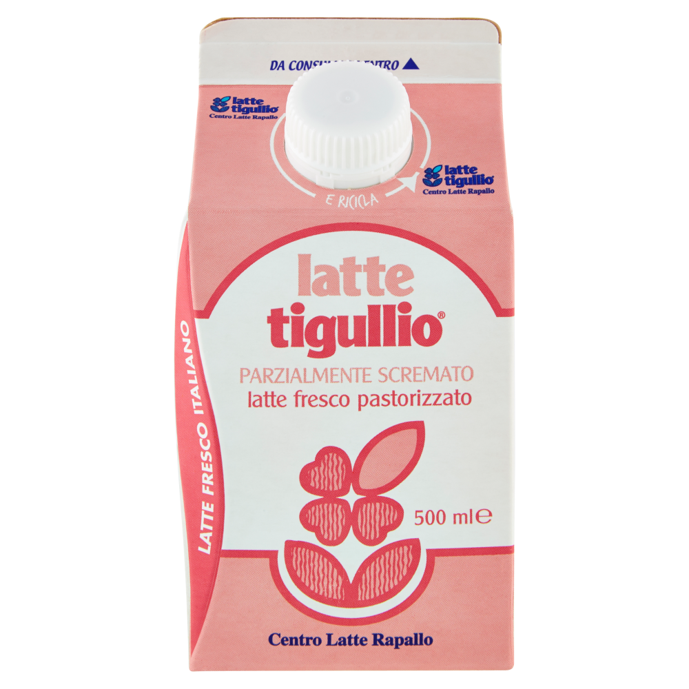 latte tigullio latte fresco pastorizzato Parzialmente Scremato 500 ml