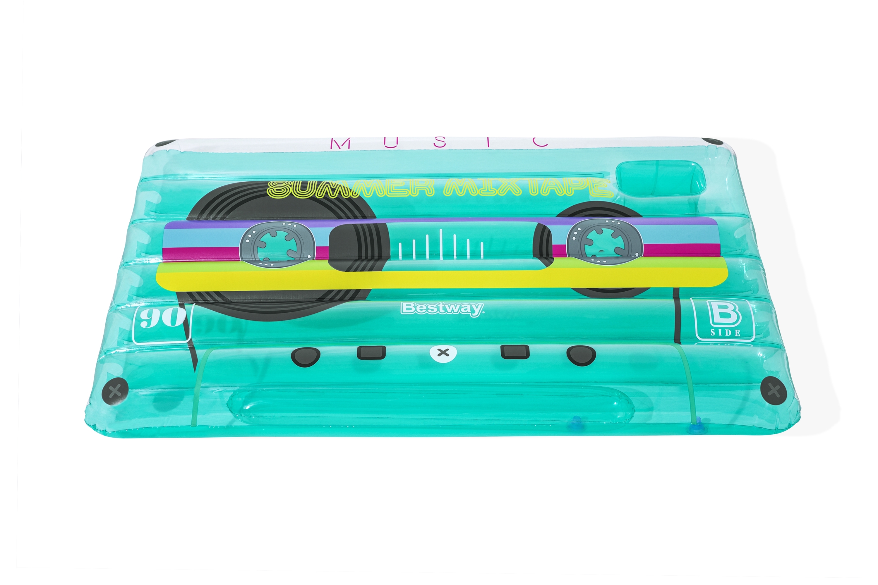 Bestway 43649 / 23 galleggiante da piscina e da spiaggia Multicolore Immagine Materassino galleggiante