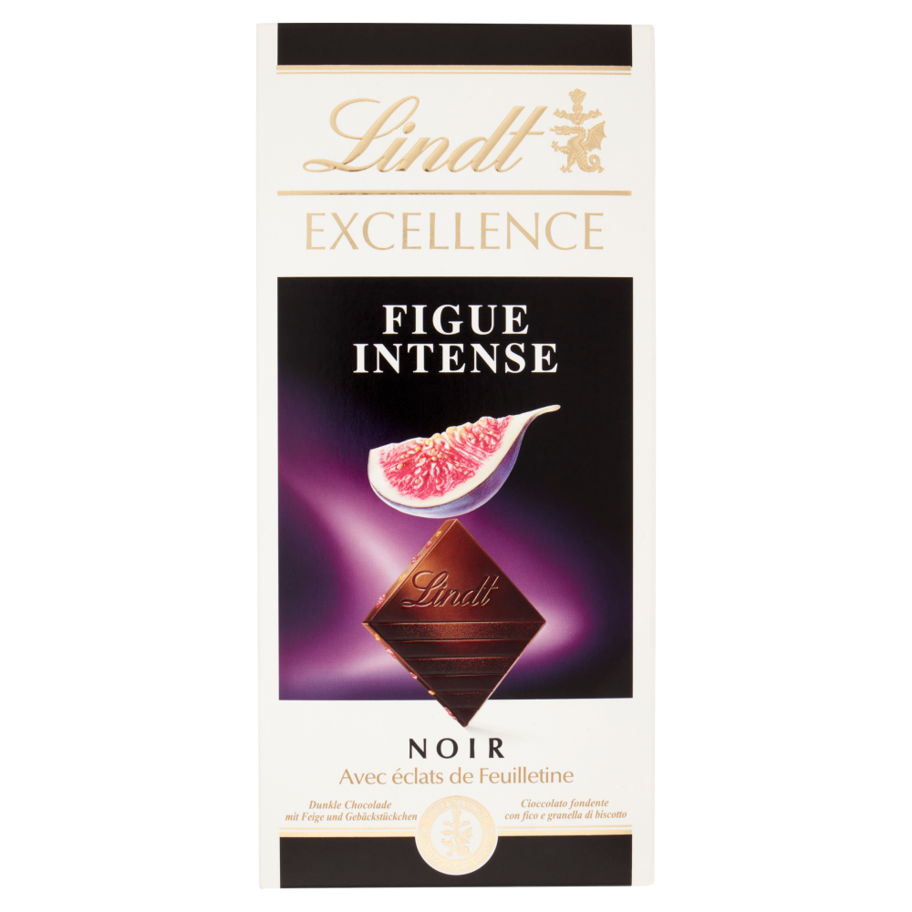 Lindt Excellence Tavoletta Cioccolato Fondente Fico 100 g