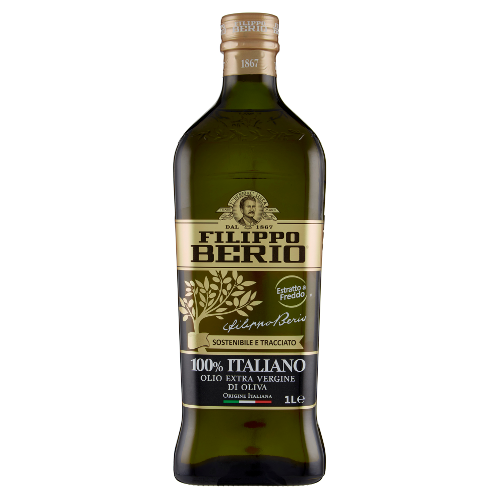 Filippo Berio 100% Italiano Olio Extra Vergine di Oliva 1 L