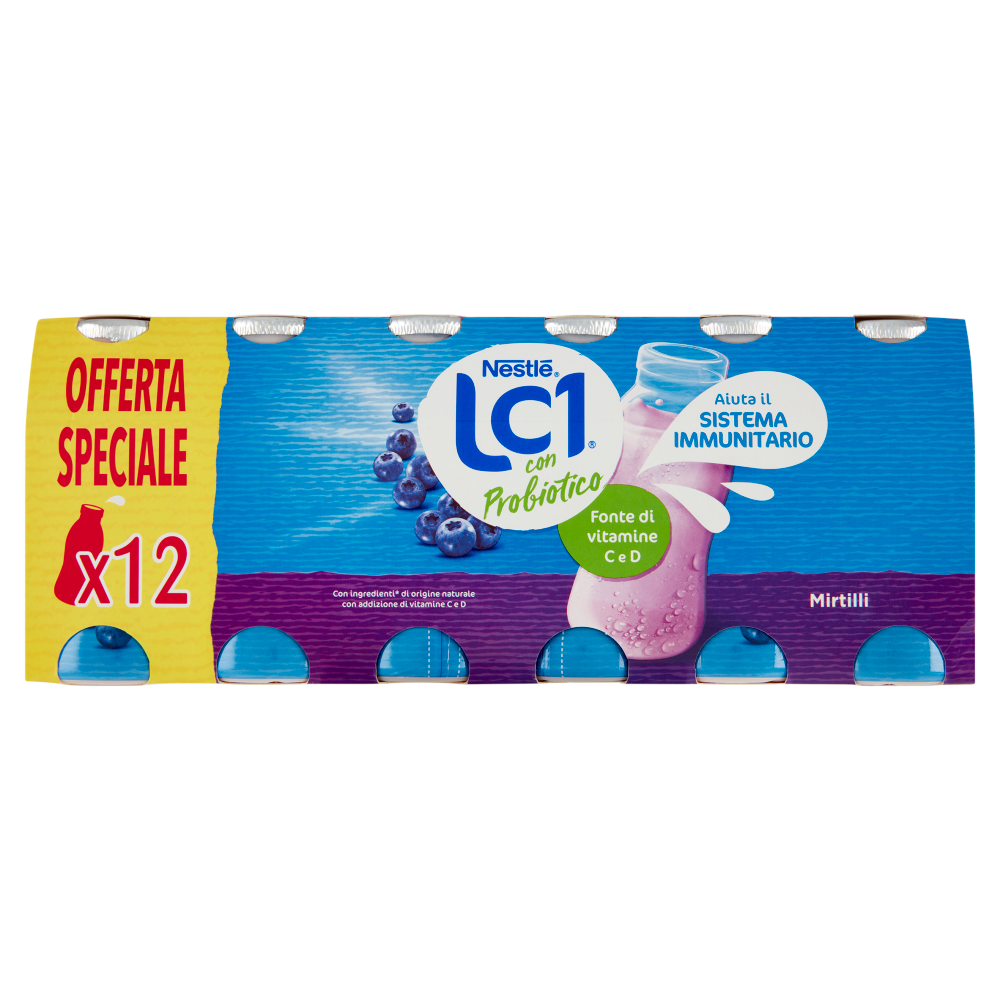 NESTL&Eacute; LC1 con Probiotico Mirtilli 12 x 90 g
