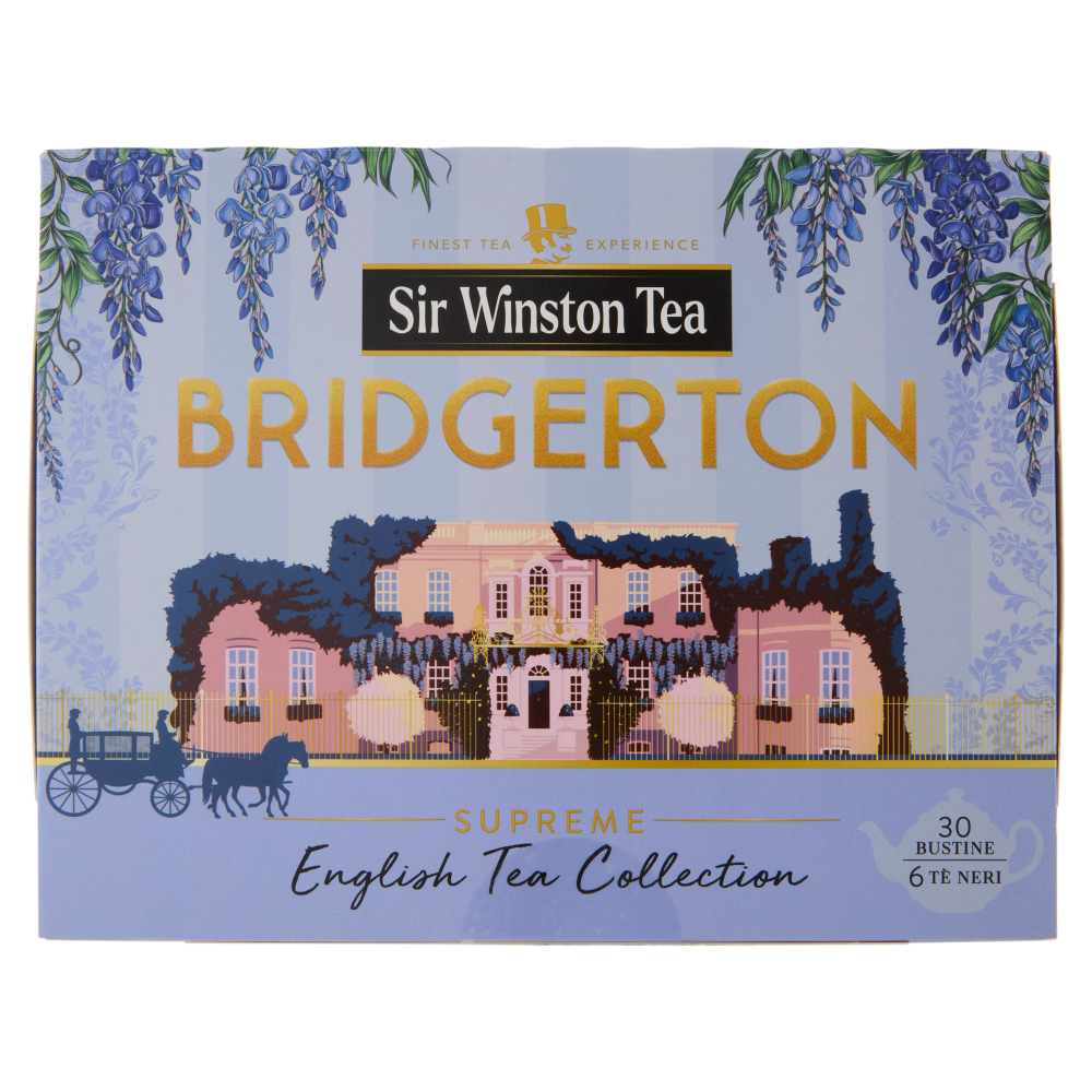 Sir Winston Tea Bridgerton Supreme English Tea Collection 6 T&egrave; Neri 25 x 1,75 g + 5 x 2 g