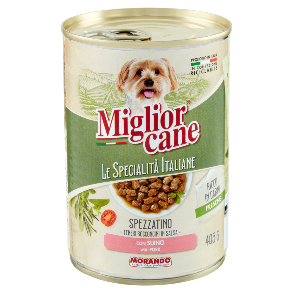 Migliorcane Le Specialità Italiane Spezzatino con Suino 405 G