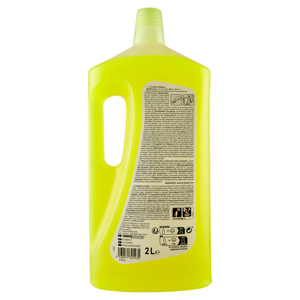 Simply Choice Detergente Multisuperficie Profumo Limone 2 L