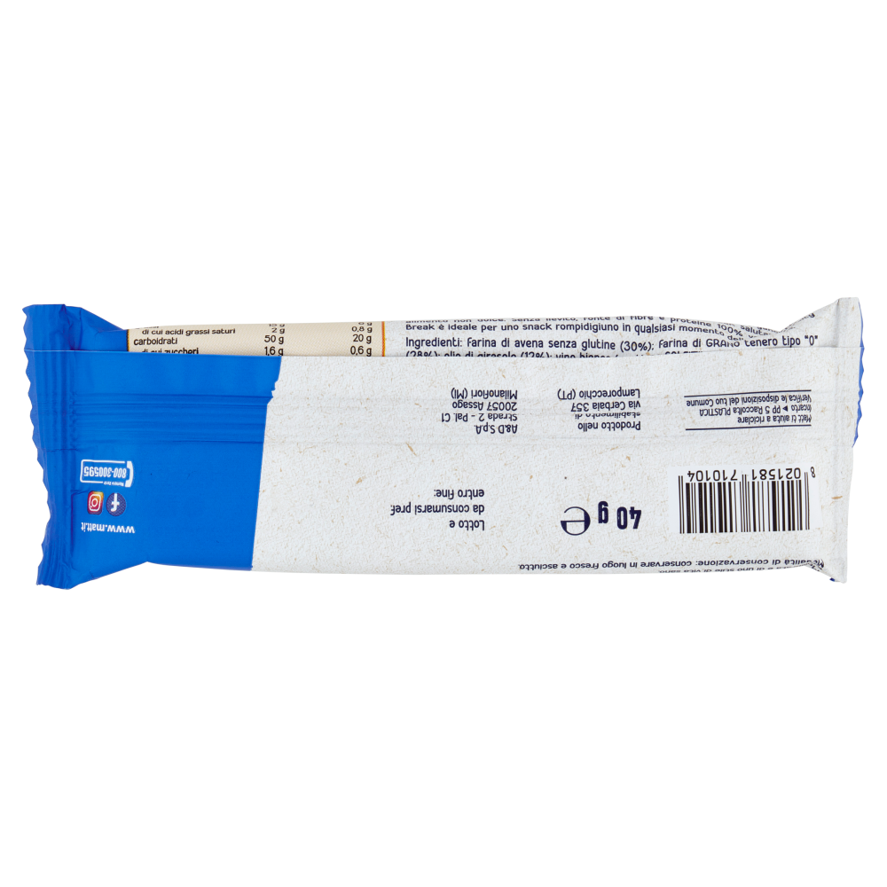  Matt Nutrition Salty Break Barretta Salata Gusto Classico 40 g