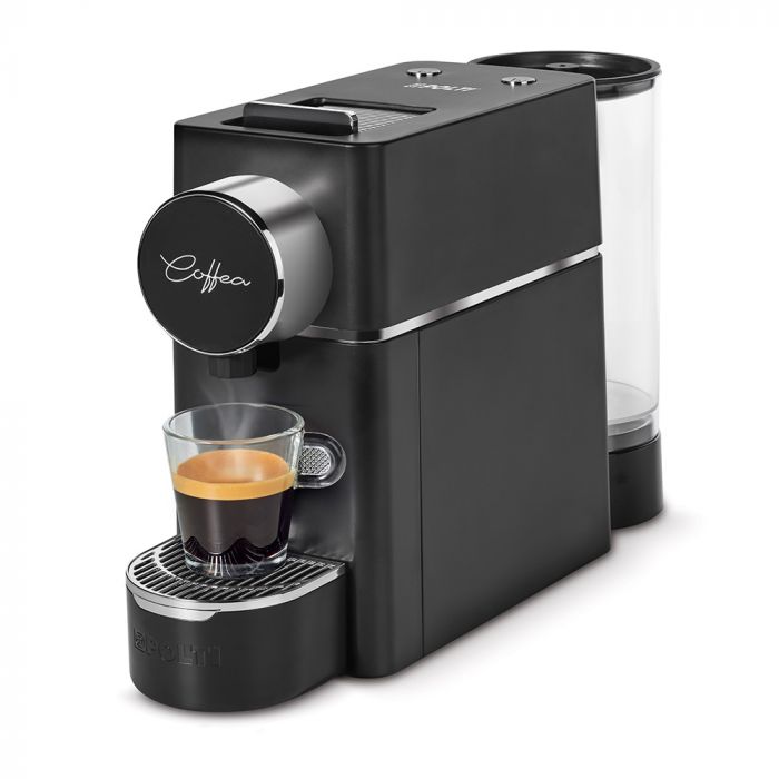 Polti Coffea S18B, macchina da caff&egrave; a cialde E.S.E. da 44 m con espulsione automatica delle cialde nell'apposito cassetto, serbatoio removibile da 0,85 l