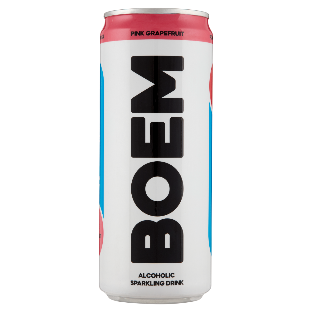 Boem Alcoholic Sparkling Drink Pink Grapefruit 330 ml