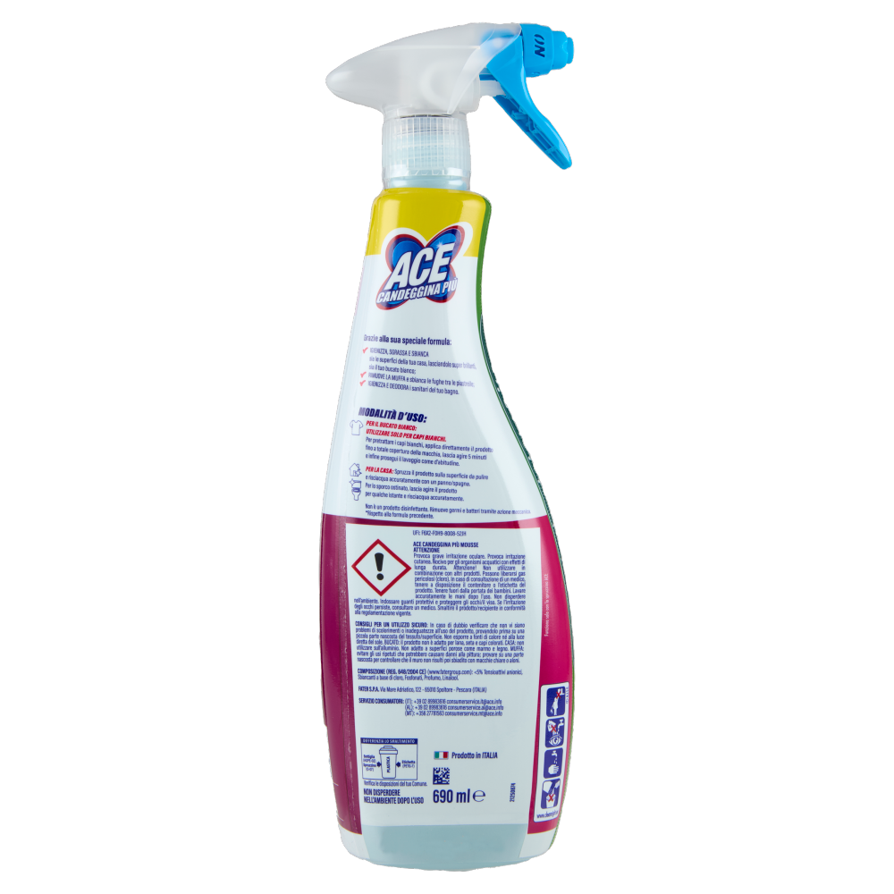 Ace Candeggina Più +Mousse 690 ml