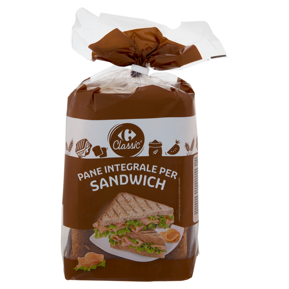 Carrefour Classic Pane Integrale per Sandwich 550 g