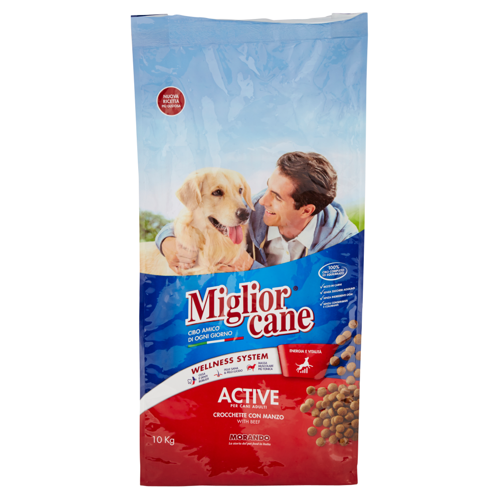 Migliorcane Active Crocchette con Manzo 10 Kg