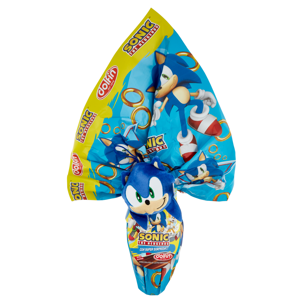 dolfin Uovo di Cioccolato al Latte Finissimo Sonic the Hedgehog 320 g