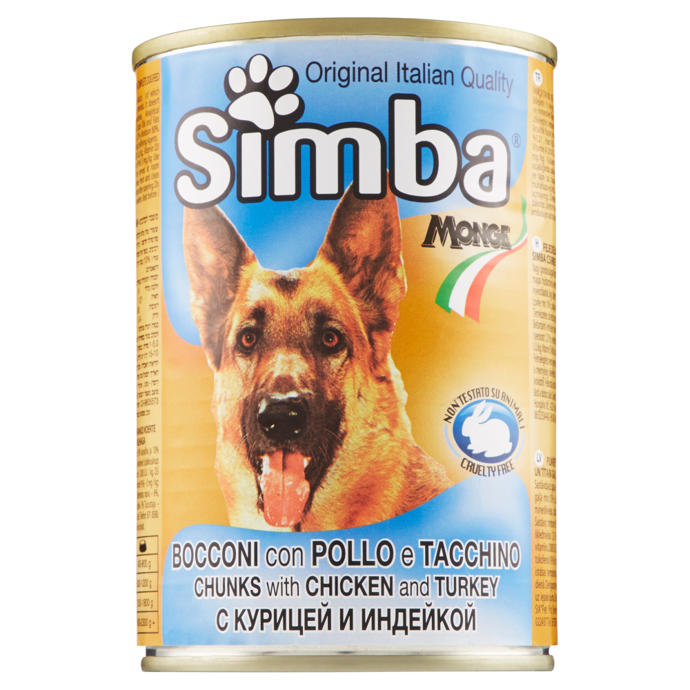 Simba Bocconi con Pollo e Tacchino 415 g